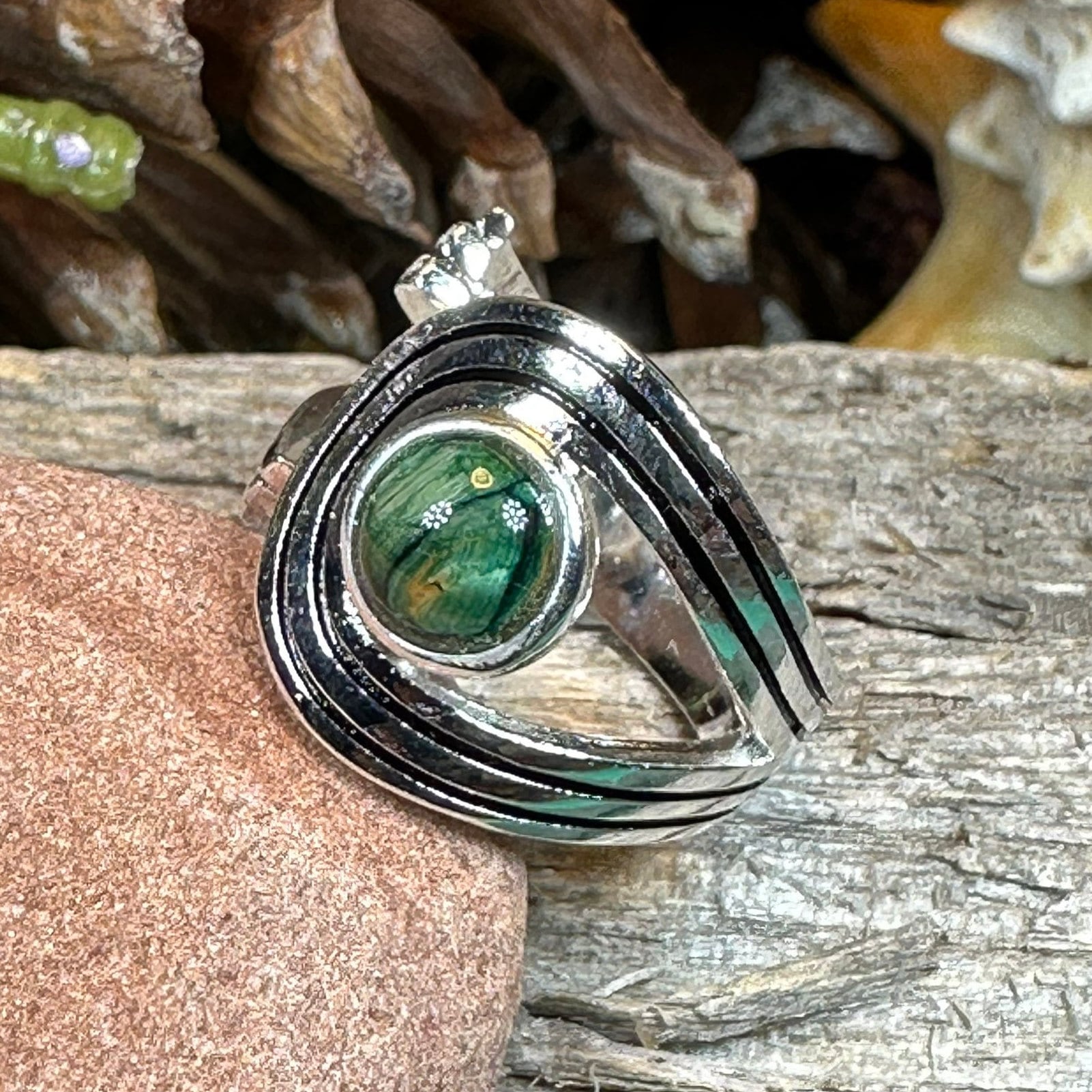 Scottish Heathergems Celtic Wrap Ring - Handmade in Scotland
