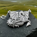Zira Dragon Necklace in Sterling Silver