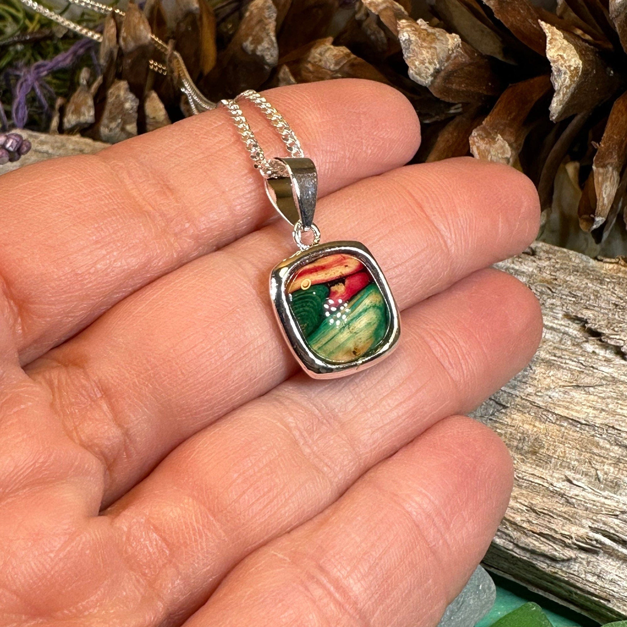 Mira Heathergems Celtic Necklace - Handmade in Scotland