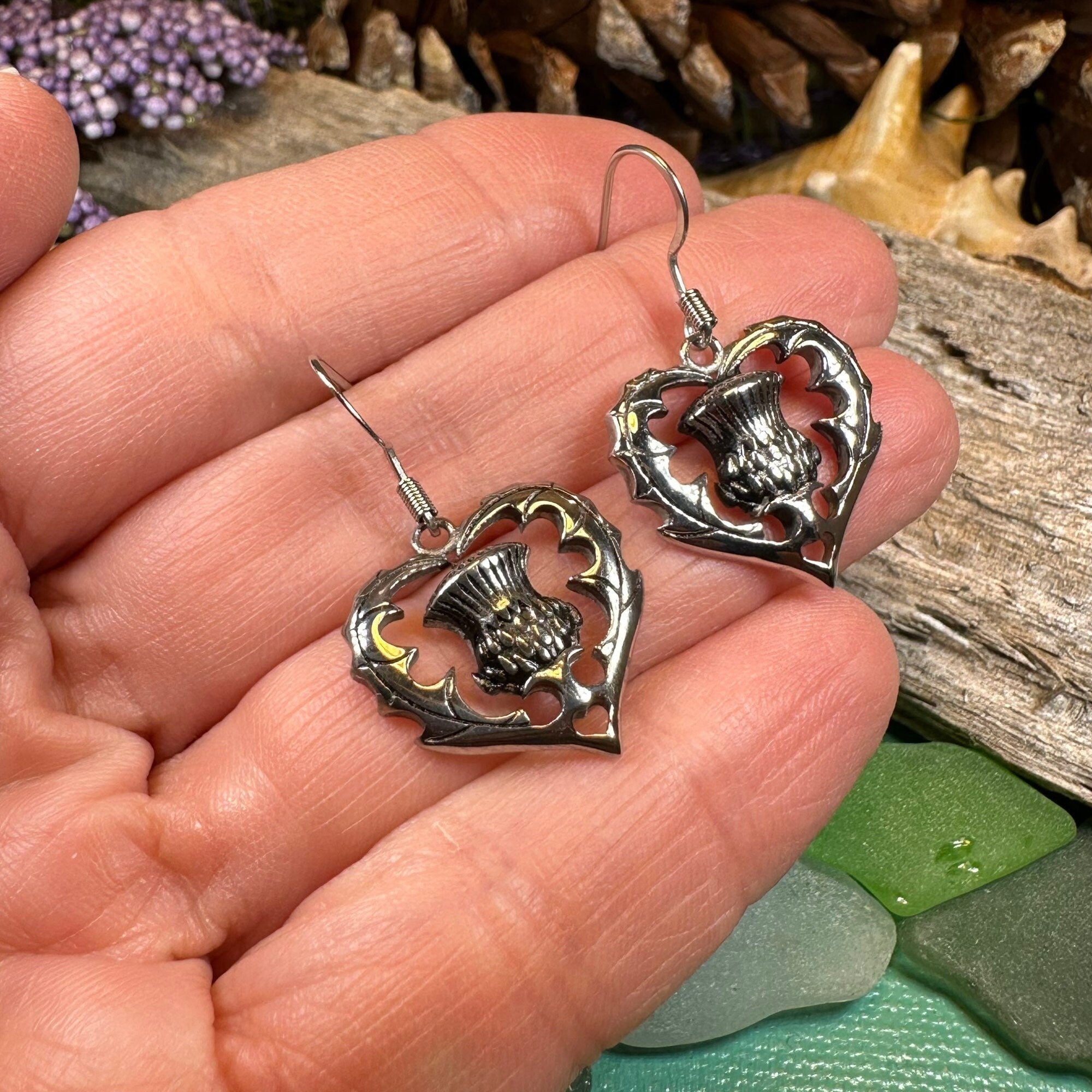 Drina Scottish Thistle Earrings