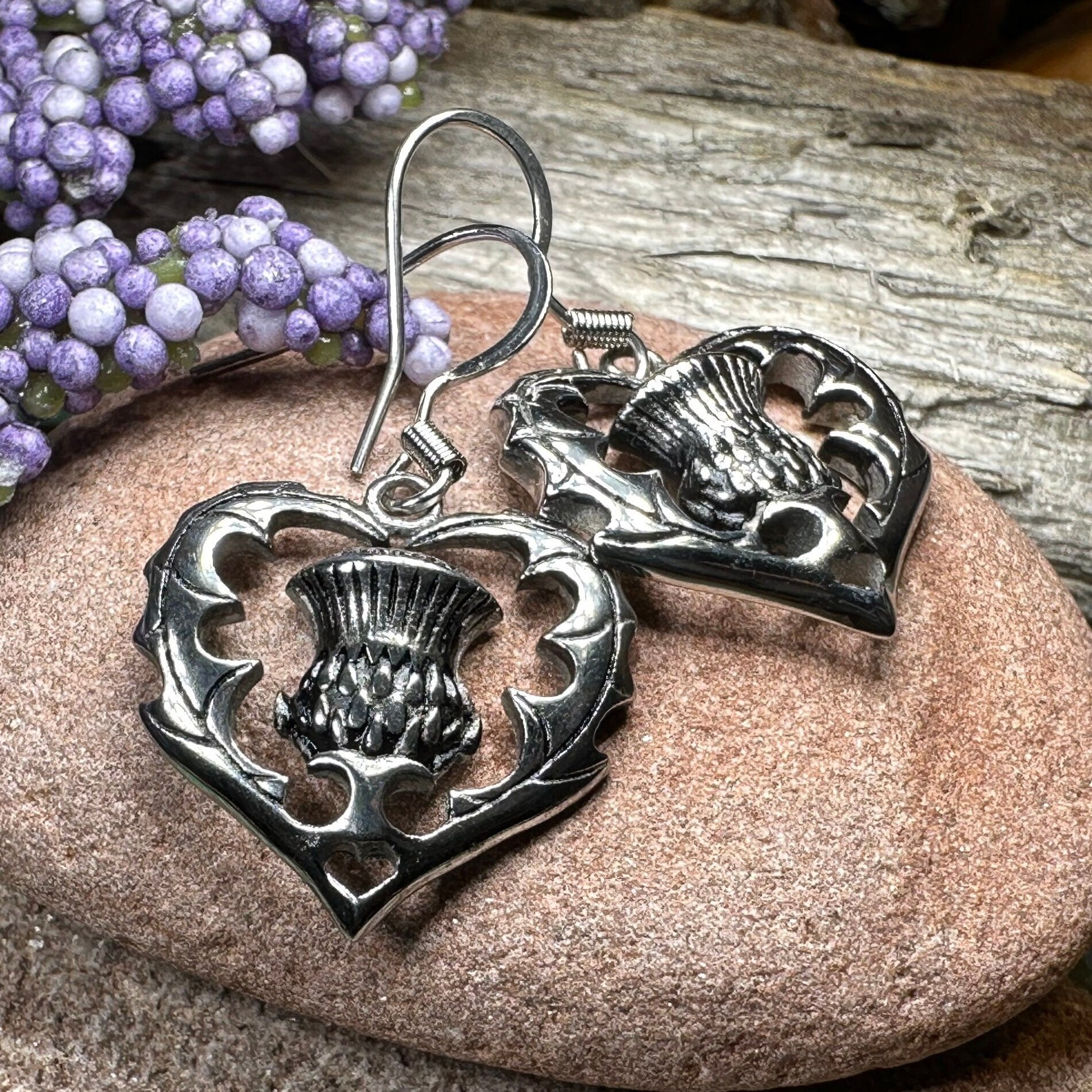 Drina Scottish Thistle Earrings