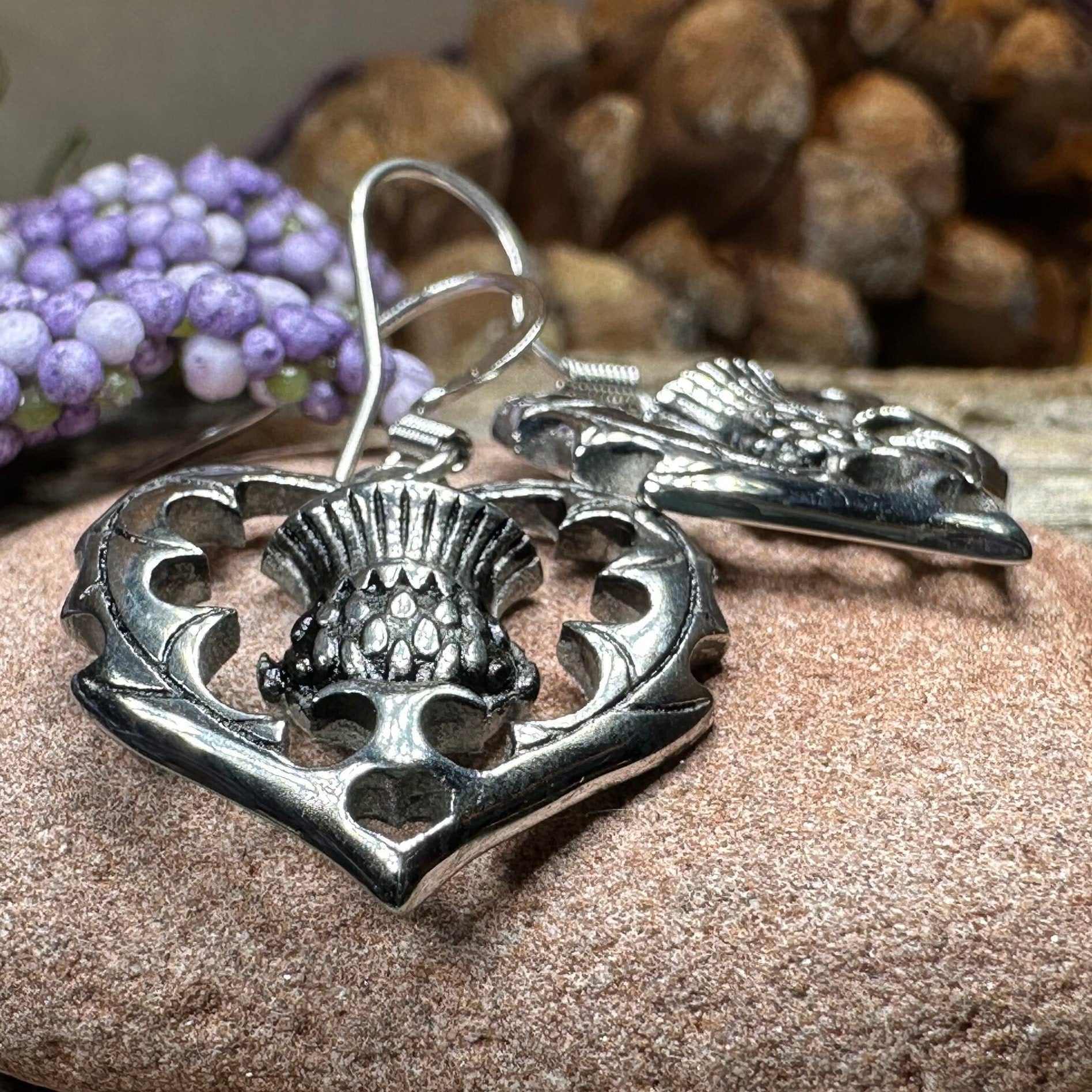 Drina Scottish Thistle Earrings