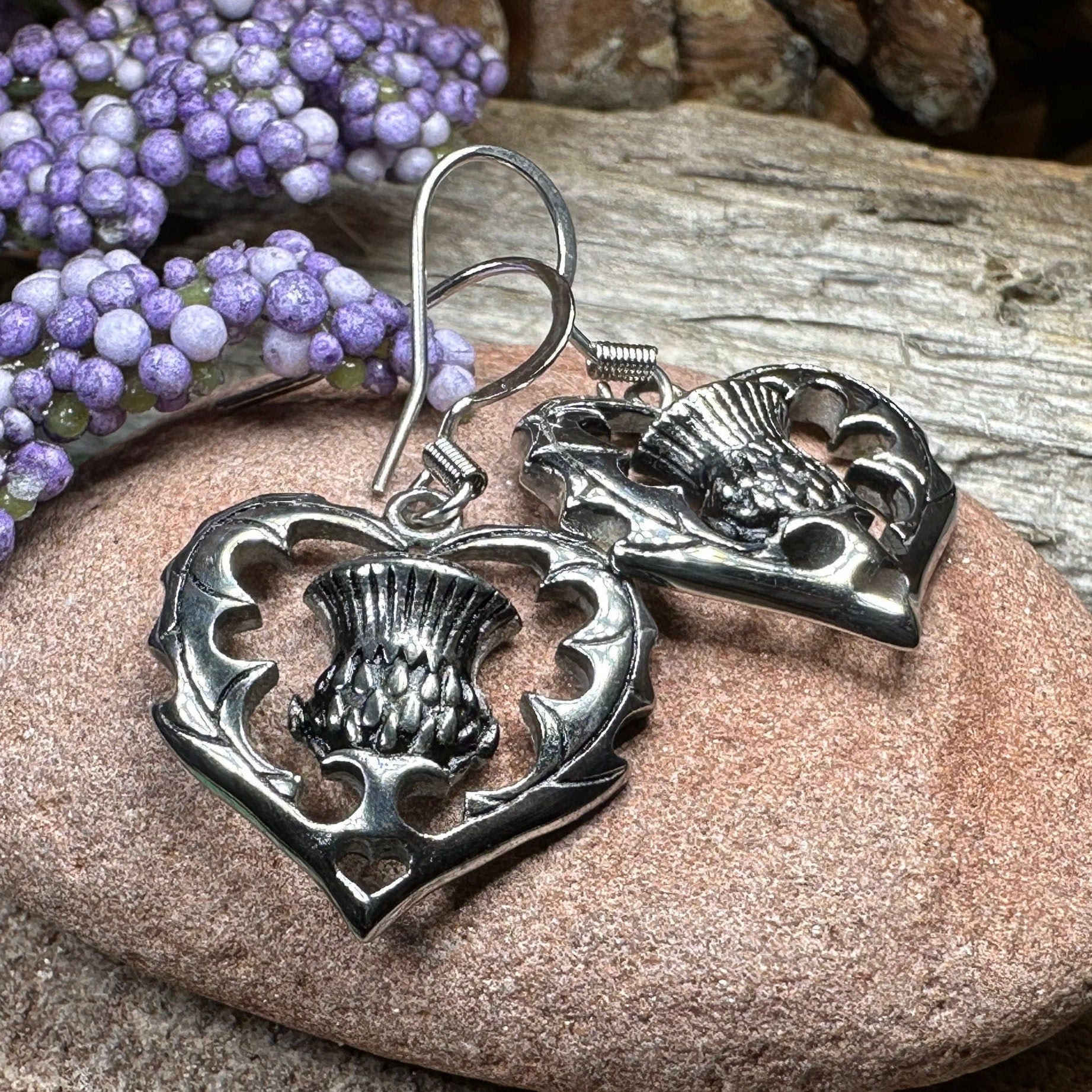 Drina Scottish Thistle Earrings