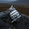 Athena Owl Necklace & Brooch in Sterling Silver
