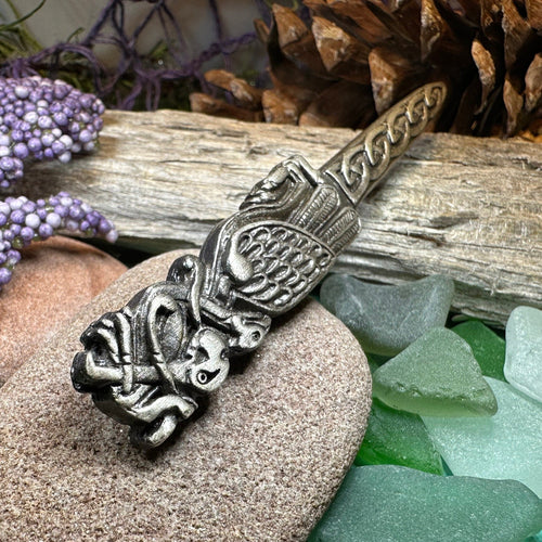 Celtic Birds Kilt Pin - Handmade in Scotland