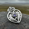 Cressida Scottish Luckenbooth Brooch in Sterling Silver