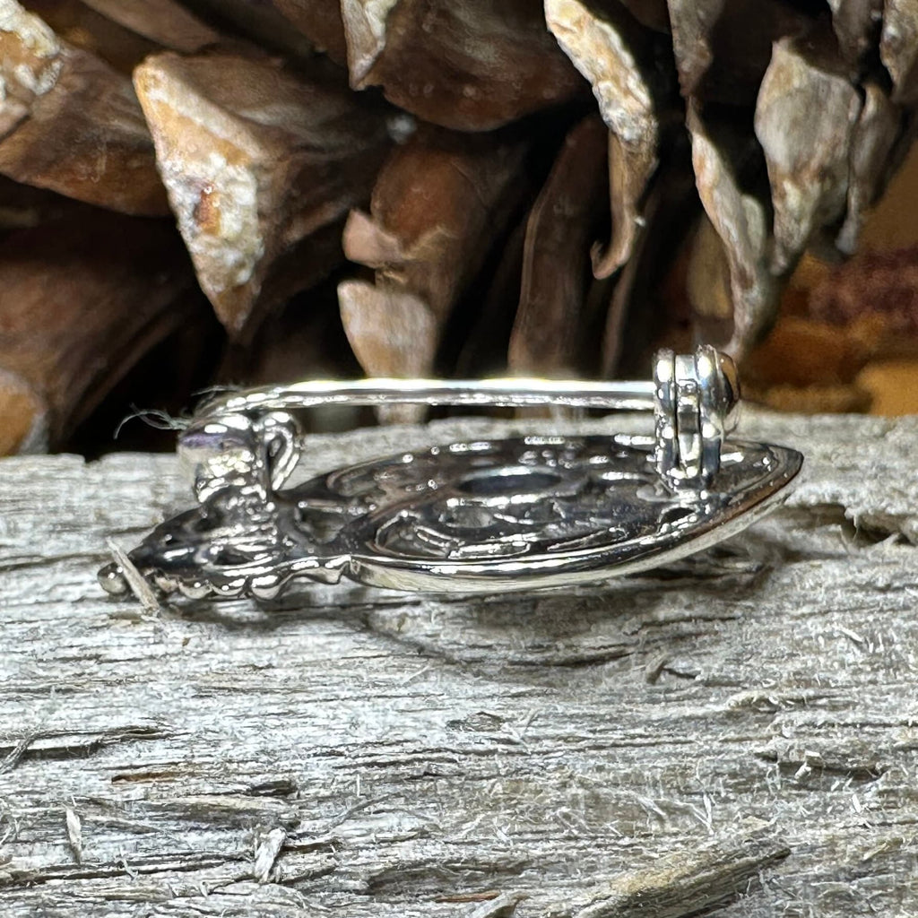 Cressida Scottish Luckenbooth Brooch in Sterling Silver
