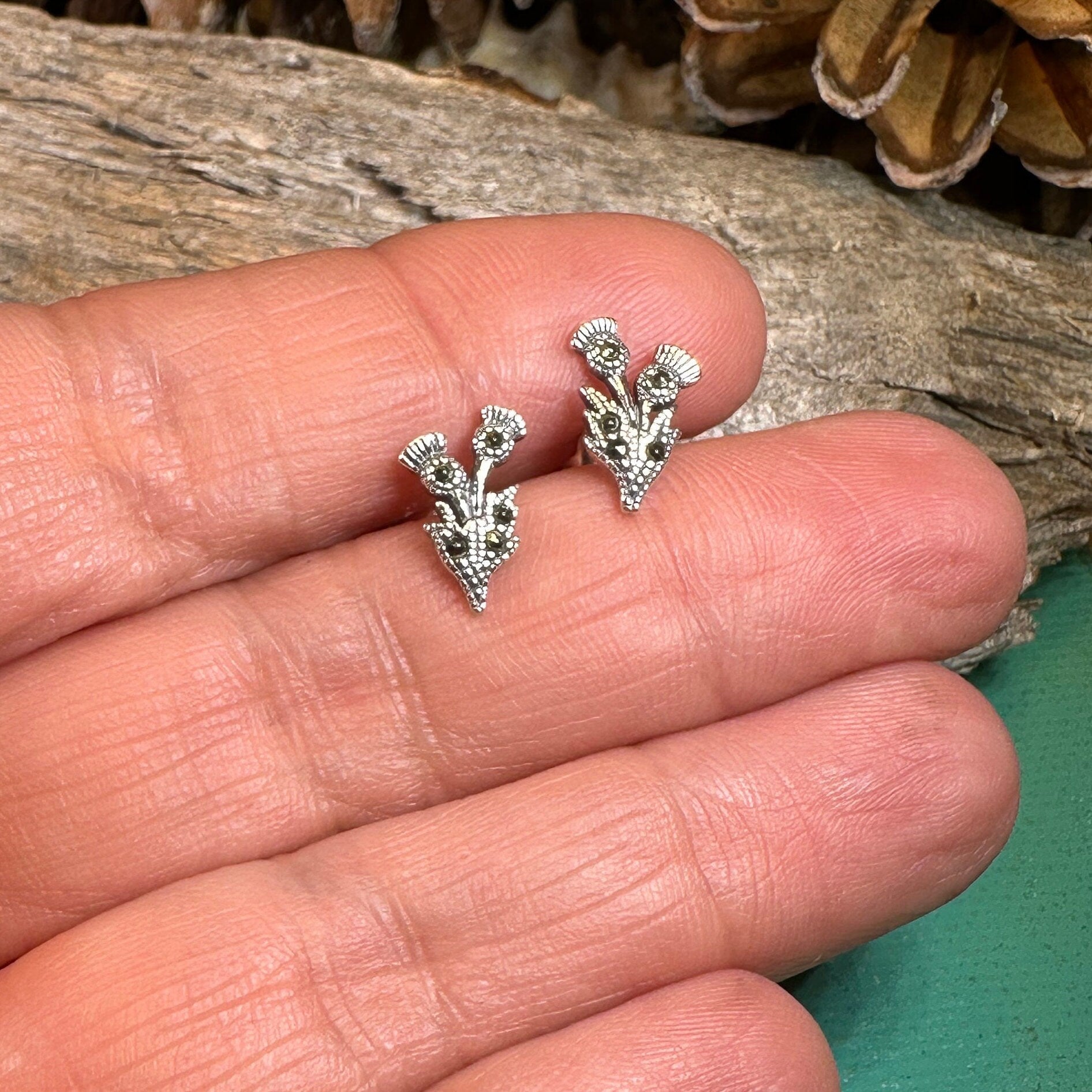 Aerona Thistle Stud Earrings