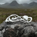 Scottish Mackintosh Leaf Brooch in Sterling Silver