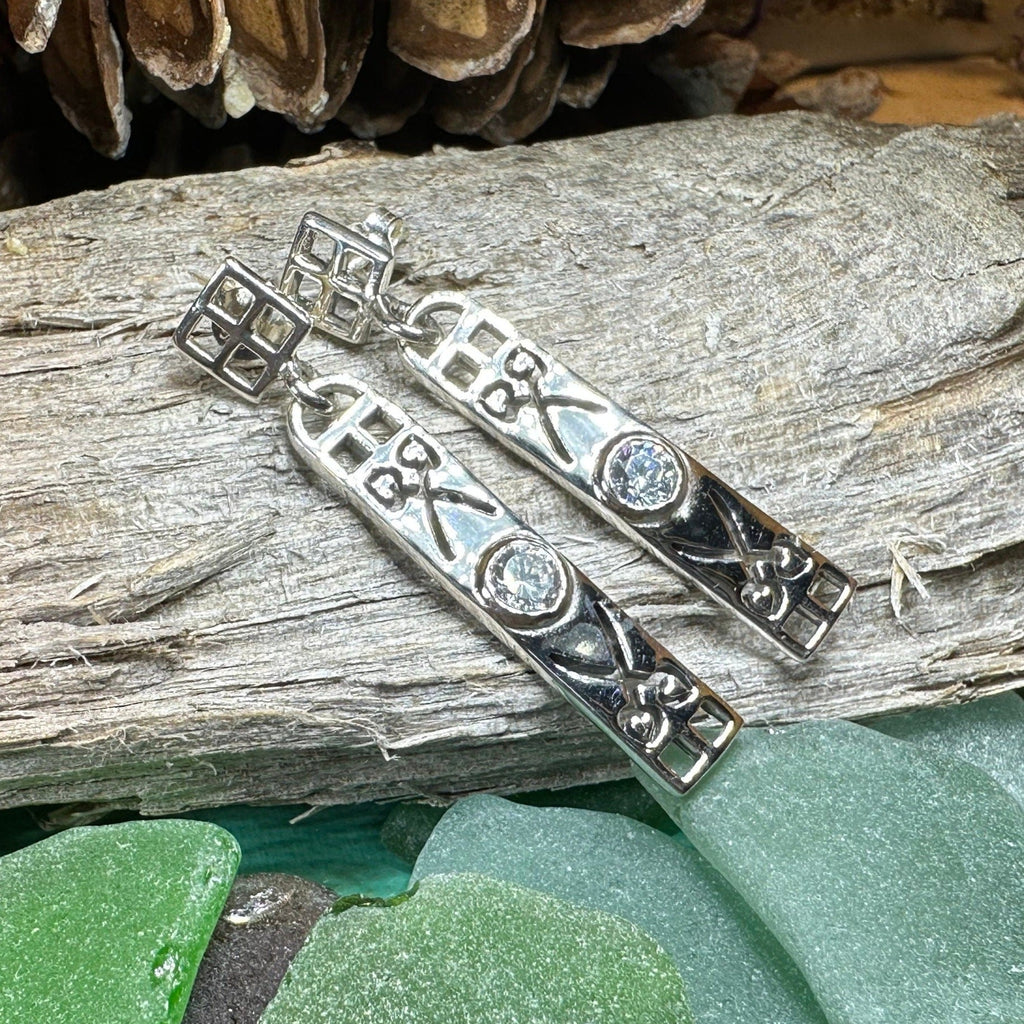 Scottish Art Deco Women’s Earrings in Sterling Silver