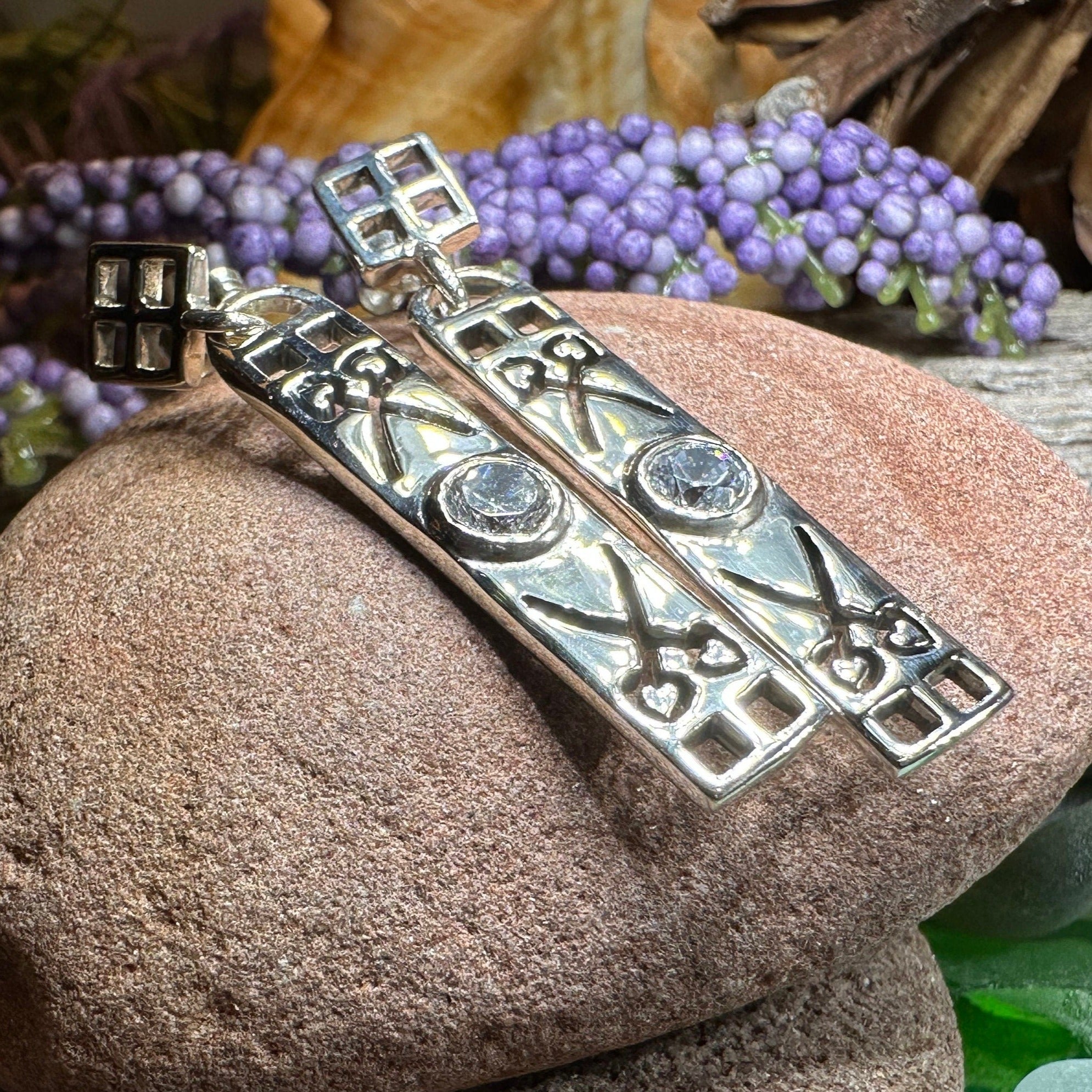 Scottish Art Deco Women’s Earrings in Sterling Silver