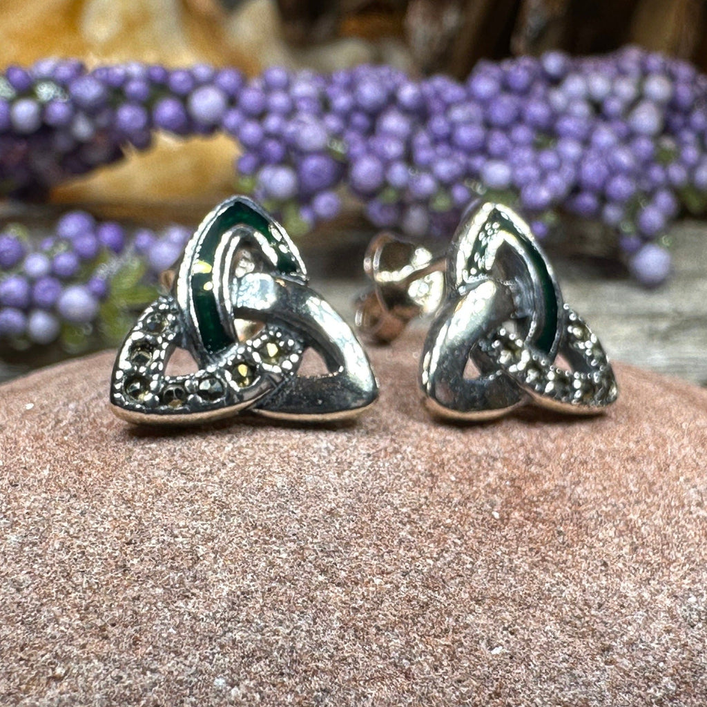 Chana Trinity Knot Post Earrings