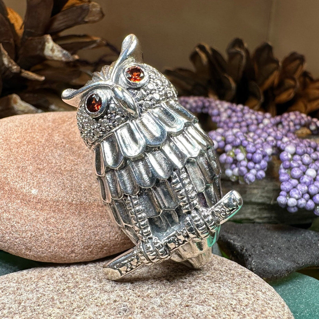 Athena Owl Necklace & Brooch in Sterling Silver