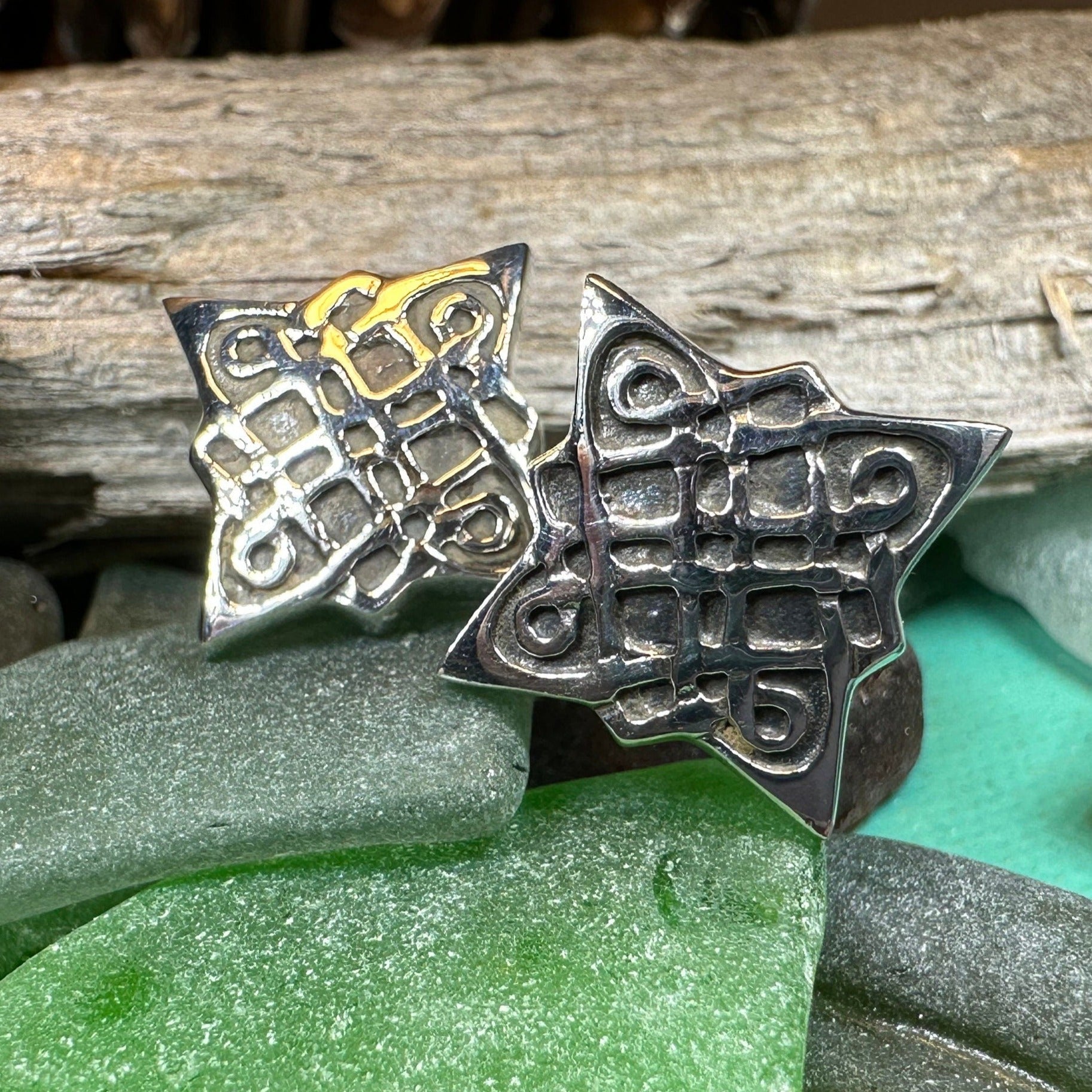 Mulkear Celtic Knot Cuff Links - Handmade in Scotland