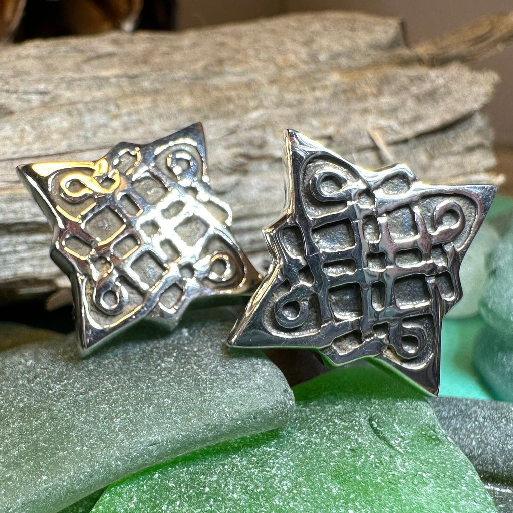 Mulkear Celtic Knot Cuff Links - Handmade in Scotland