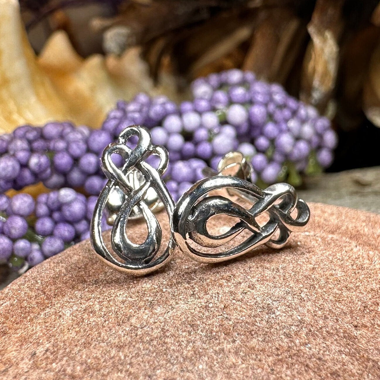 Alyka Celtic Knot Stud Earrings