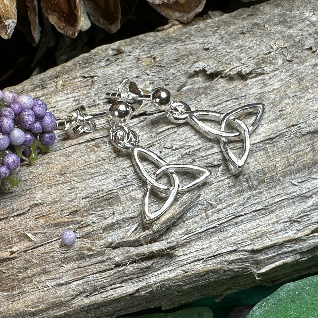 Avalina Trinity Knot Post Back Earrings