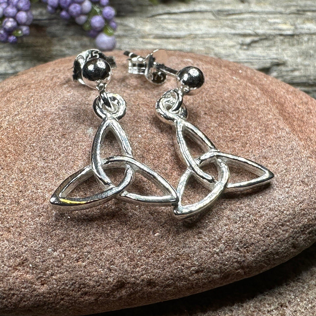 Avalina Trinity Knot Post Back Earrings