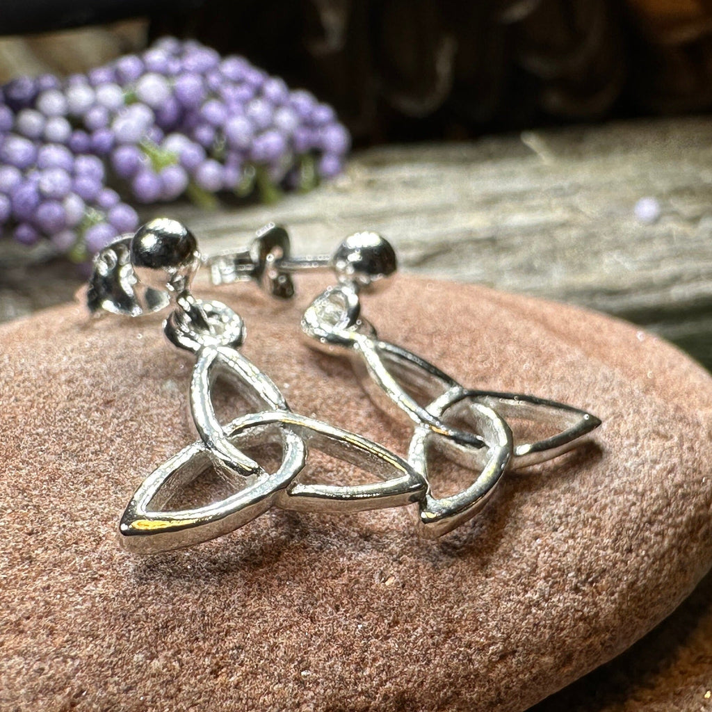 Avalina Trinity Knot Post Back Earrings