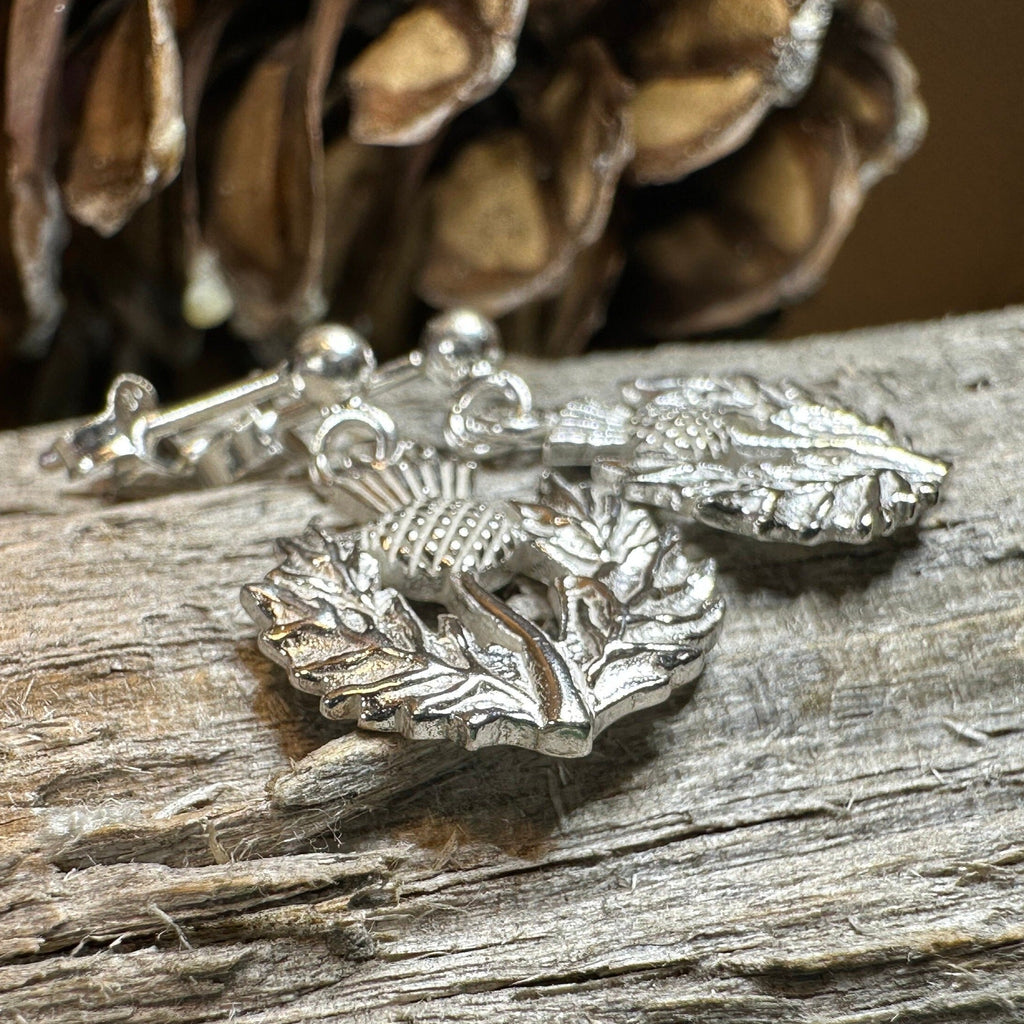 Realistic Thistle Earrings for Women — Celtic Jewelry