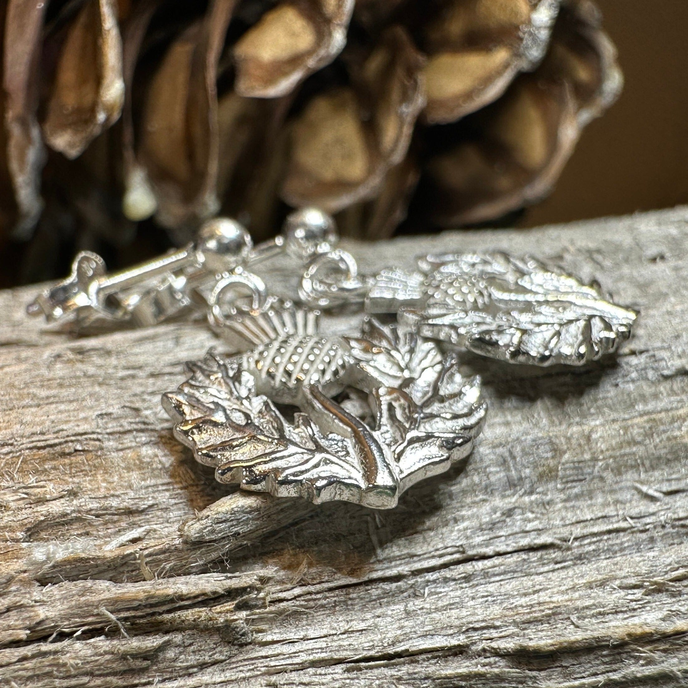 Realistic Thistle Earrings for Women — Celtic Jewelry