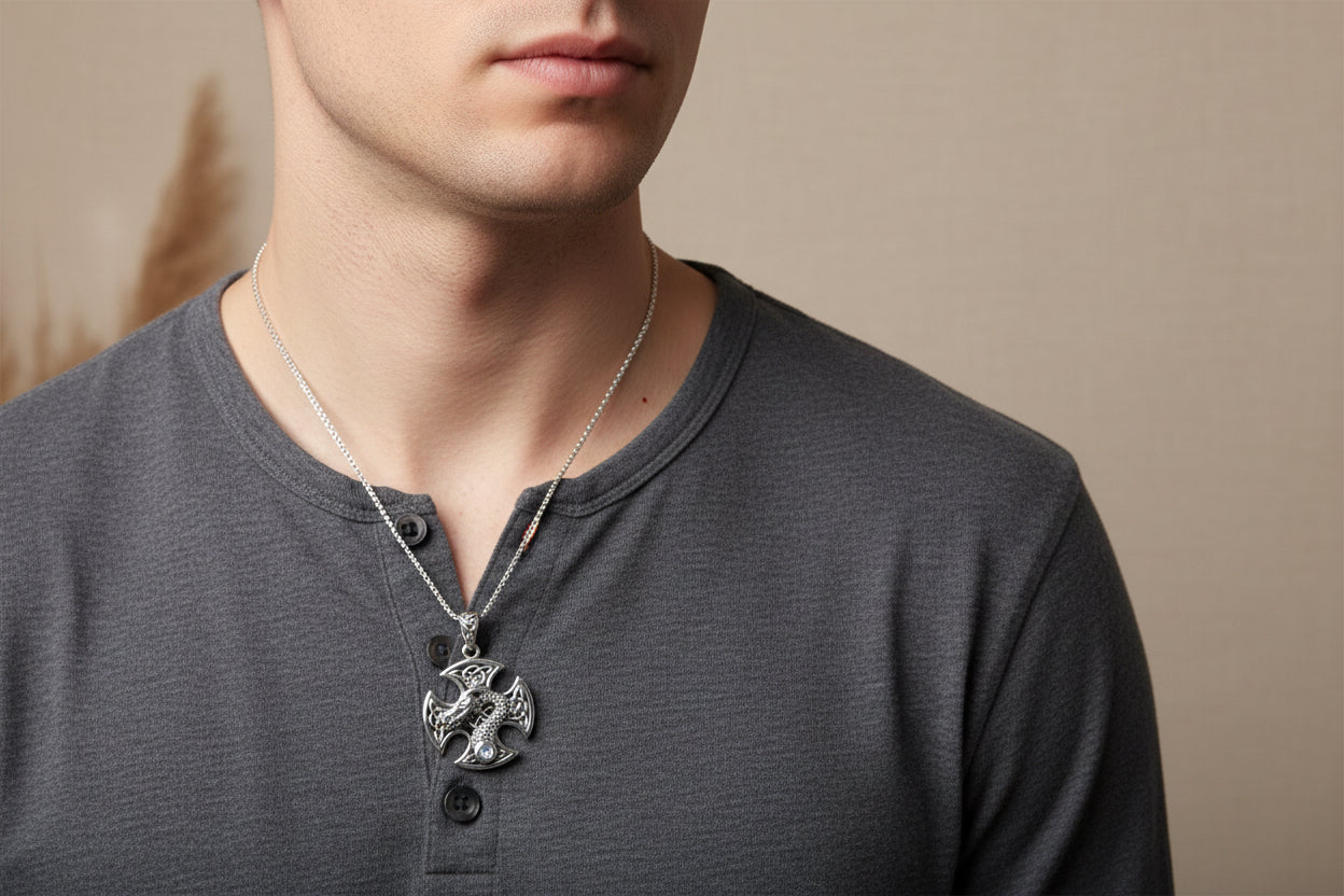 Dragonheart Celtic Cross Necklace
