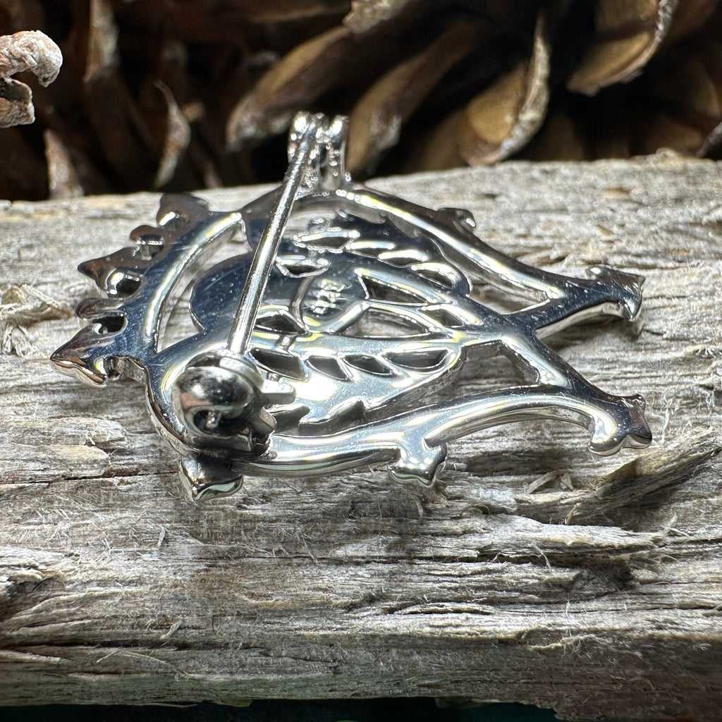 Traditional Scottish Luckenbooth Brooch in Sterling Silver