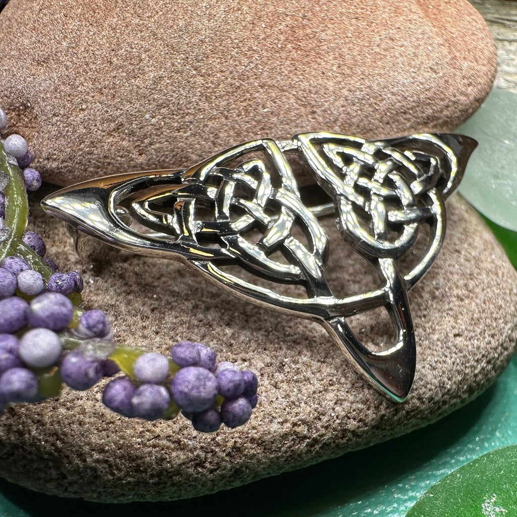 Sigyn Celtic Knot Brooch in Sterling Silver
