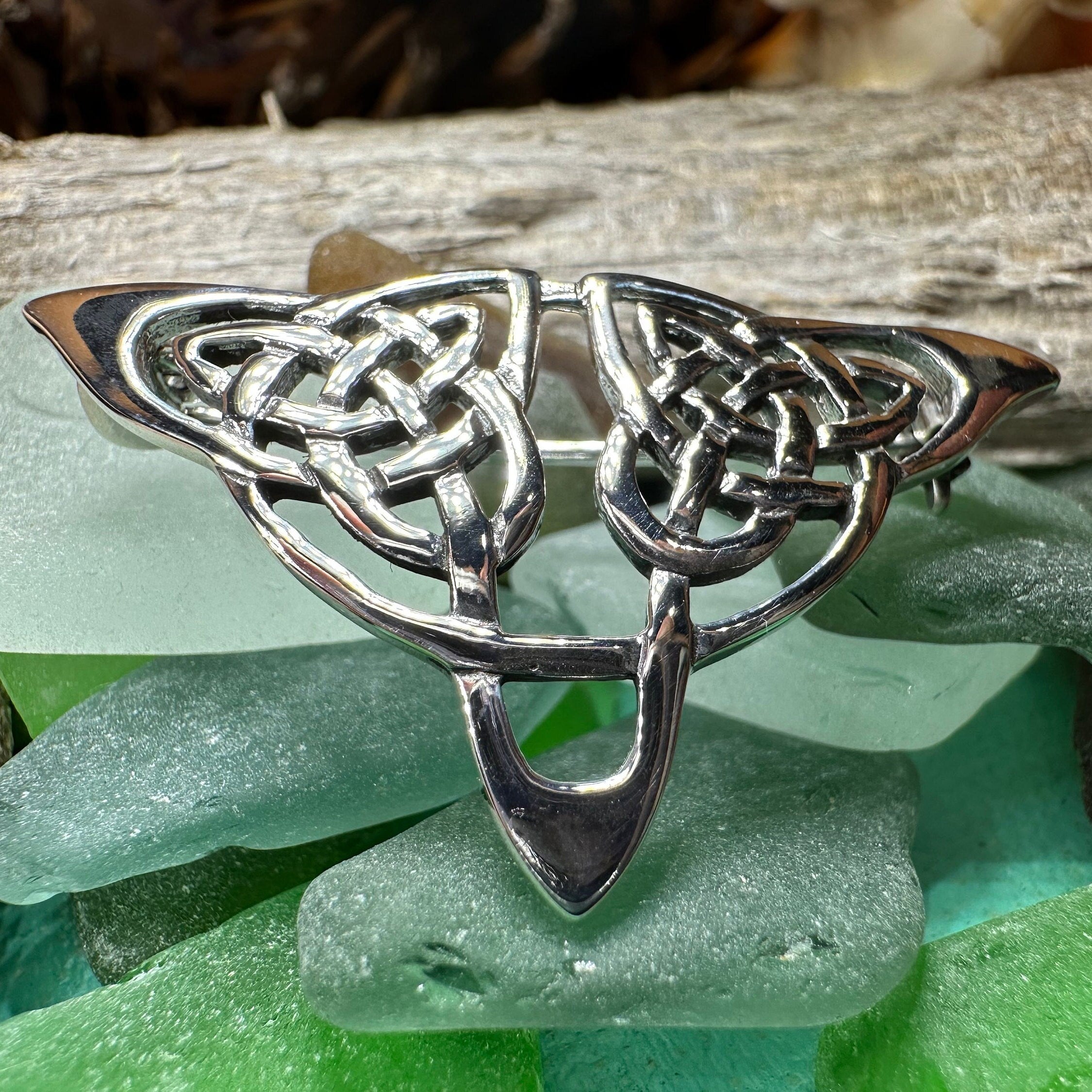 Sigyn Celtic Knot Brooch in Sterling Silver