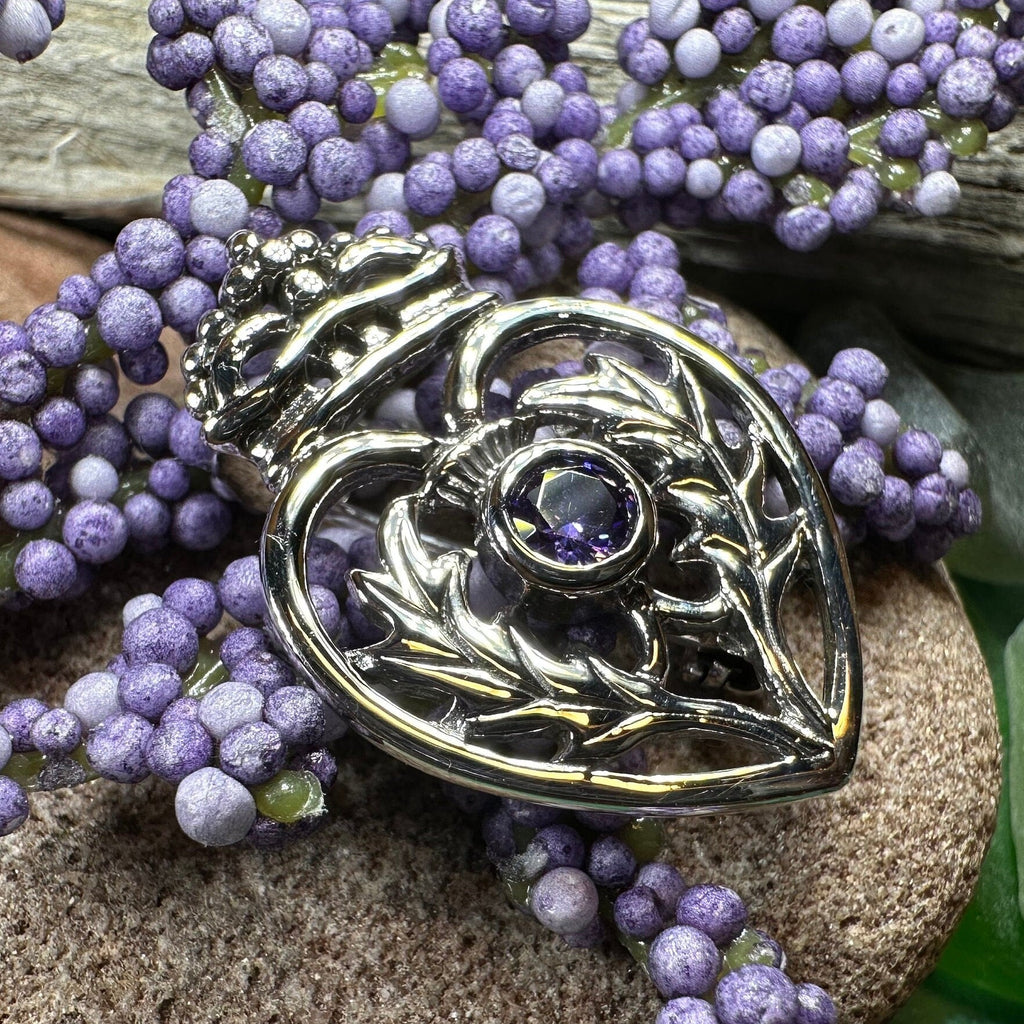 Cressida Scottish Luckenbooth Brooch in Sterling Silver