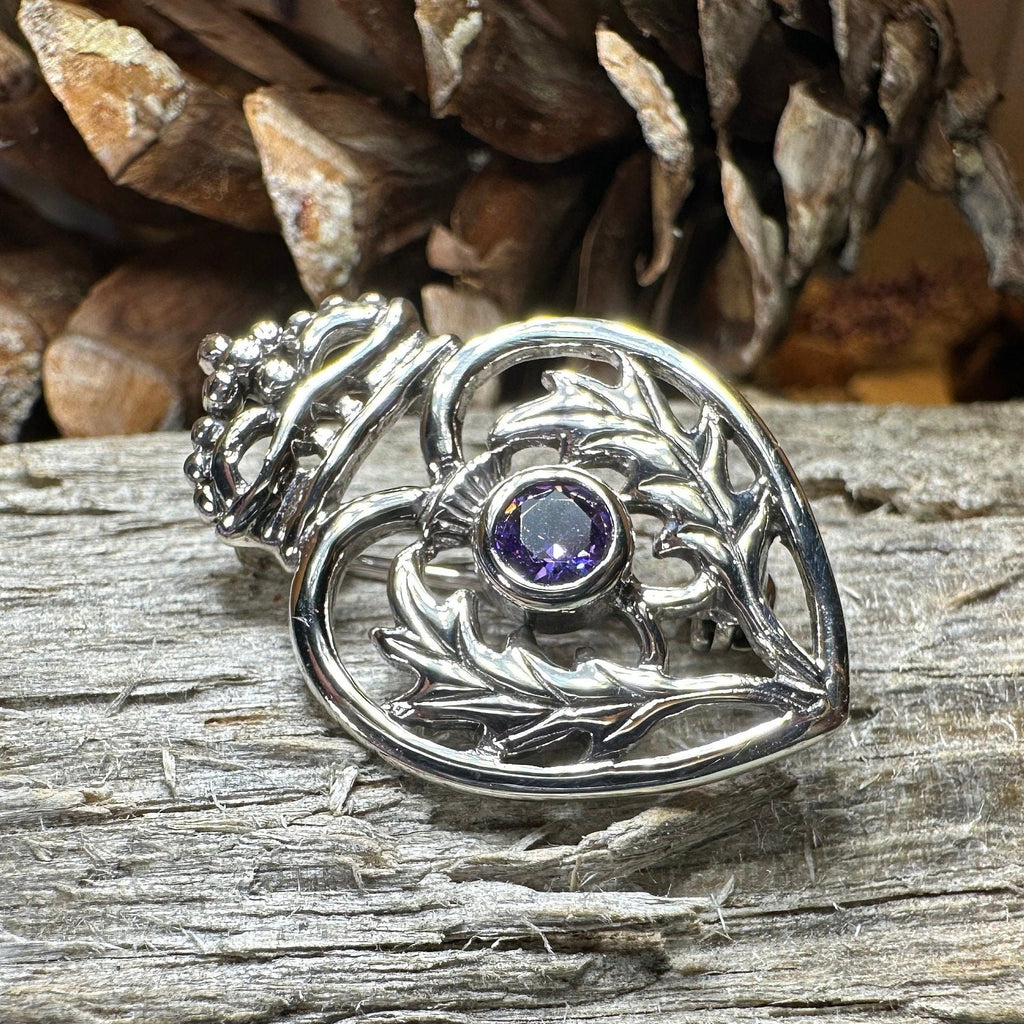 Cressida Scottish Luckenbooth Brooch in Sterling Silver