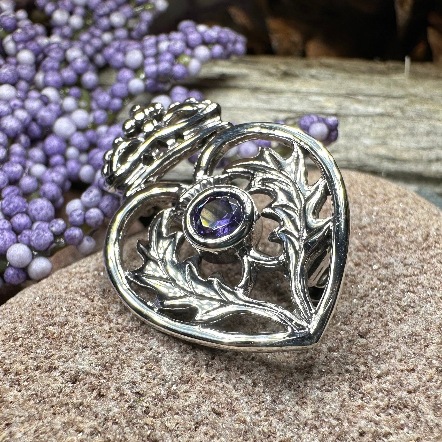 Cressida Scottish Luckenbooth Brooch in Sterling Silver