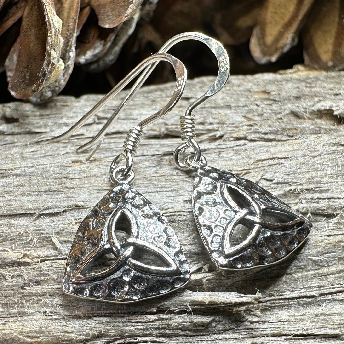 Delphine Trinity Knot Earrings