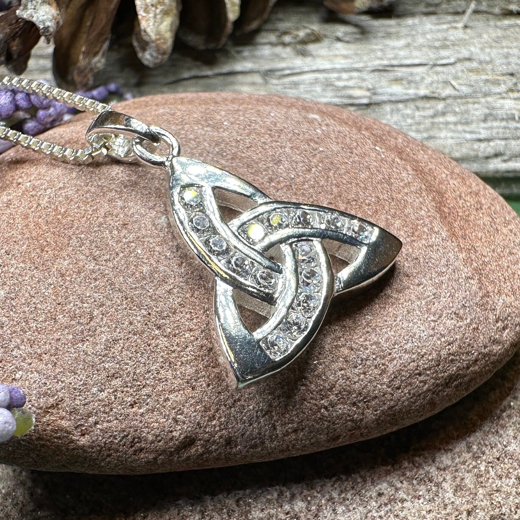 Brigetta Trinity Knot Necklace