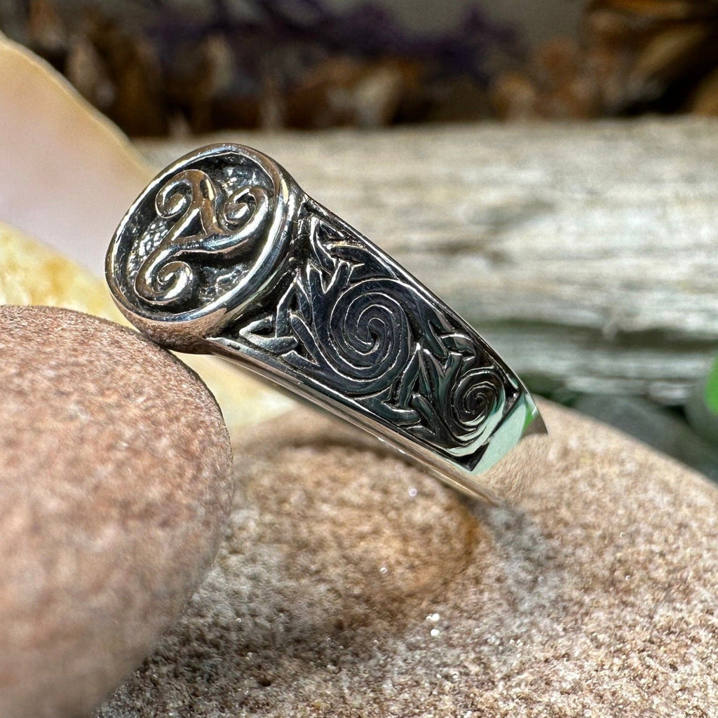 Reeve Celtic Triple Spiral Ring