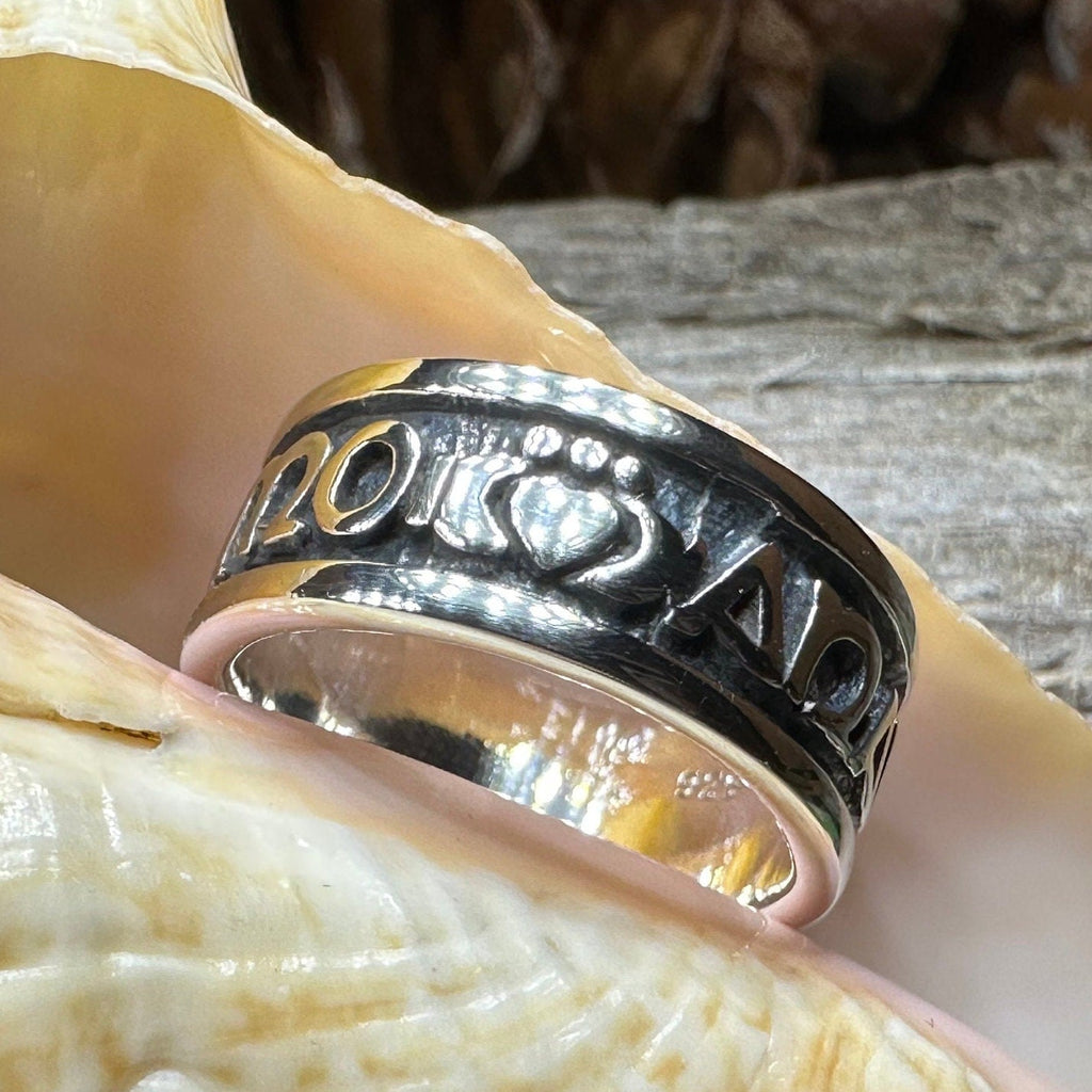 Irish Gaelic Soulmate Ring in Sterling Silver