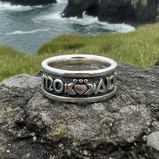 Irish Gaelic Soulmate Ring in Sterling Silver