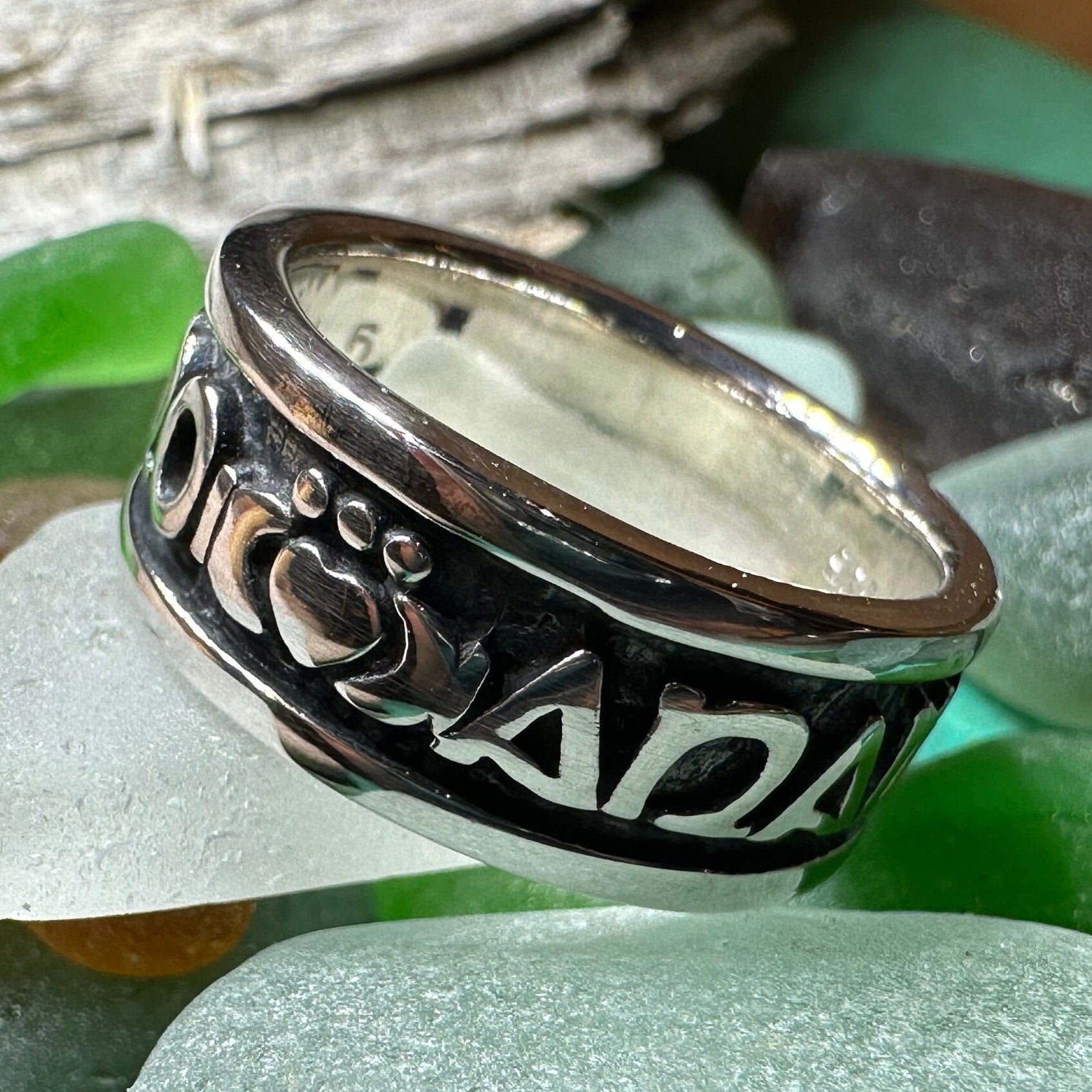 Irish Gaelic Soulmate Ring in Sterling Silver