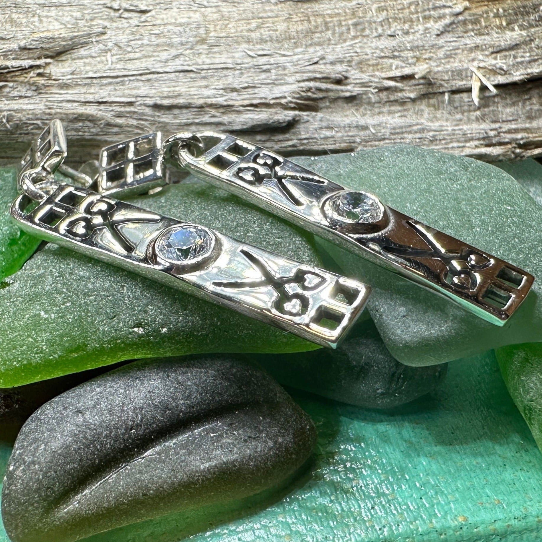 Scottish Art Deco Women’s Earrings in Sterling Silver