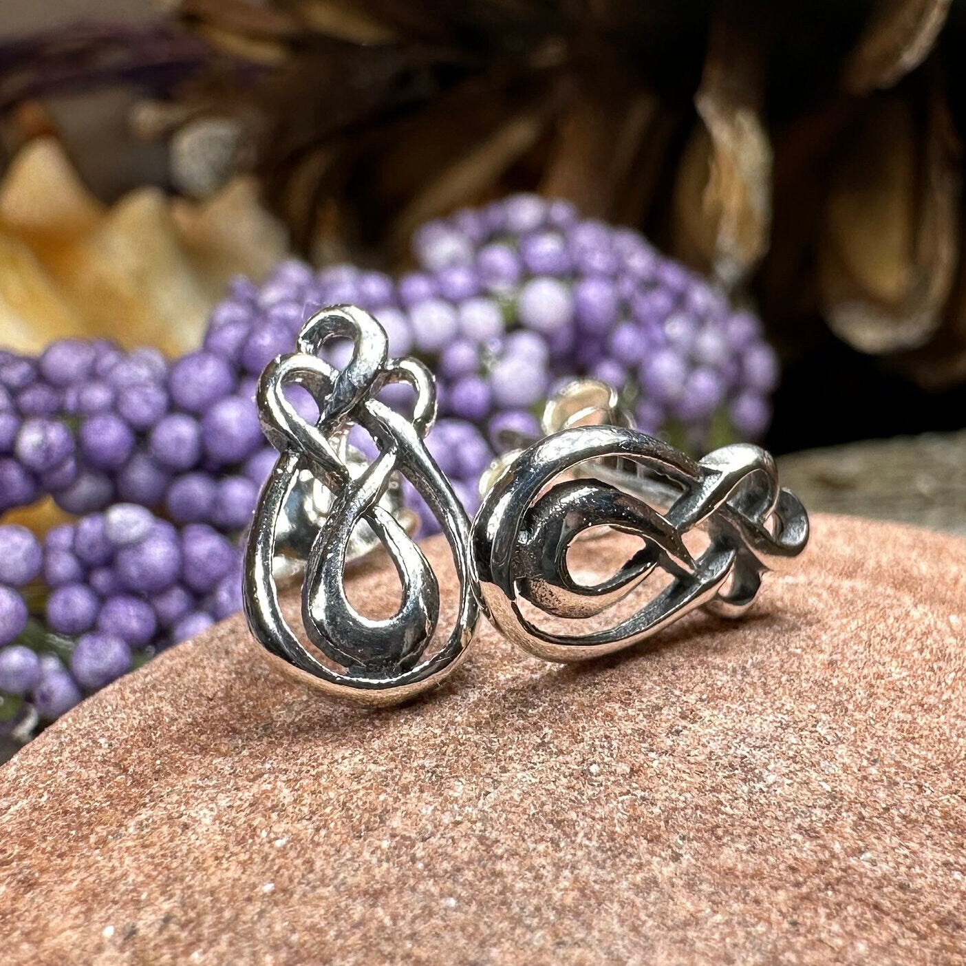 Alyka Celtic Knot Stud Earrings