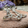 Avalina Trinity Knot Post Back Earrings