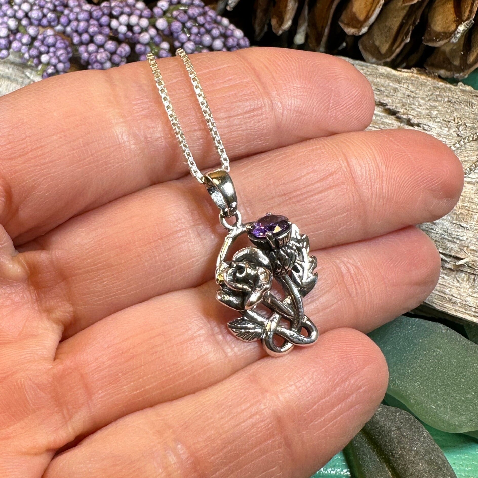 Thistle & Rose Necklace