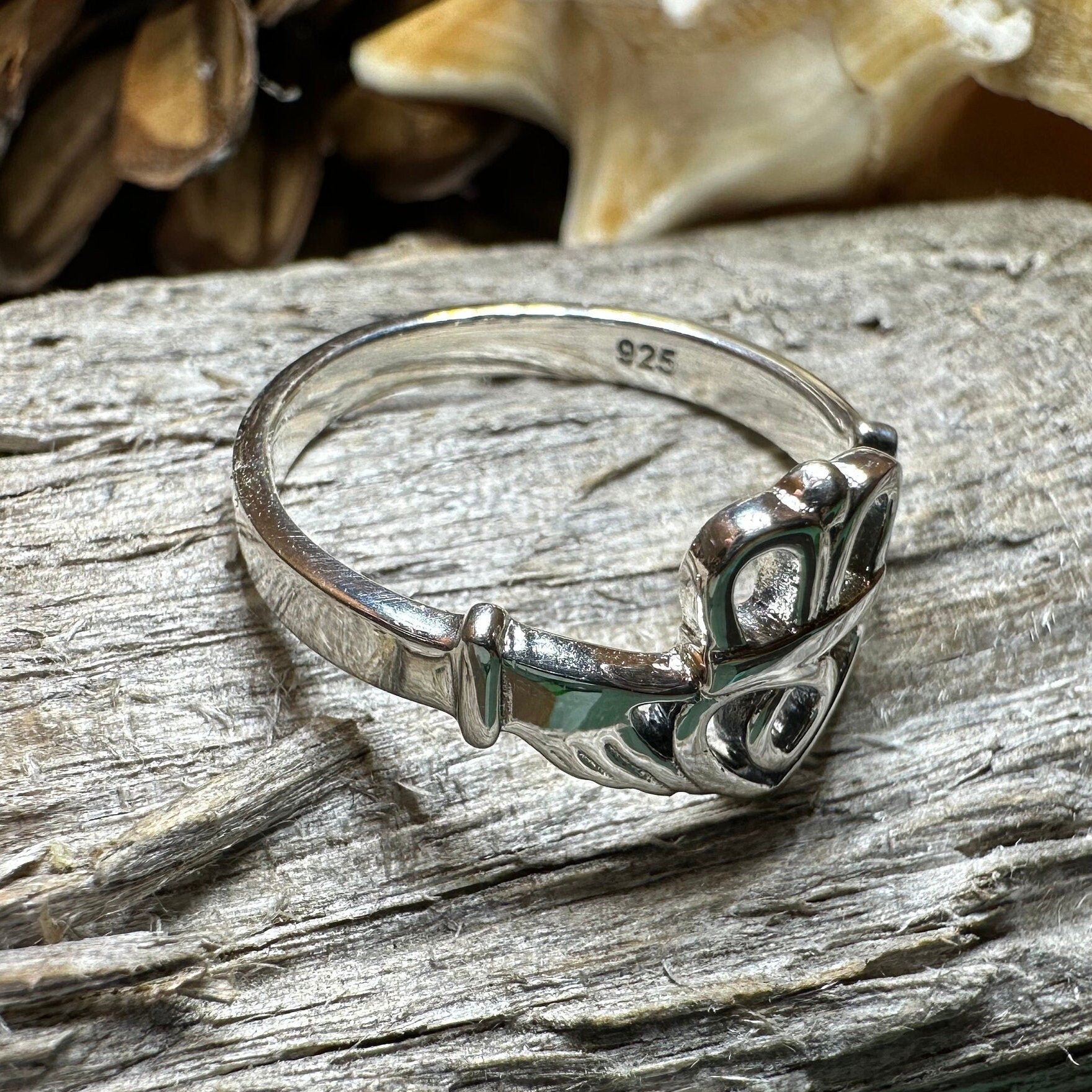 Tallisen Irish Claddagh Ring in Sterling Silver