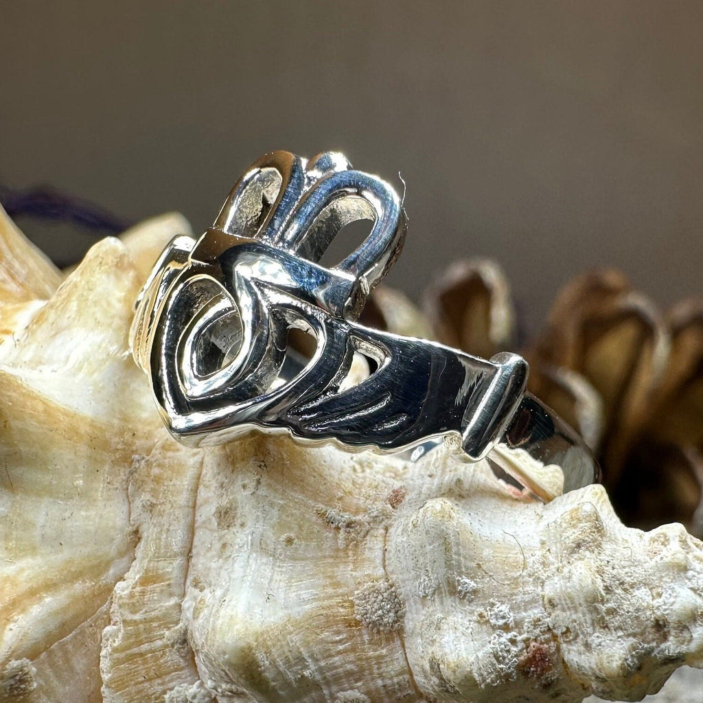 Tallisen Irish Claddagh Ring in Sterling Silver