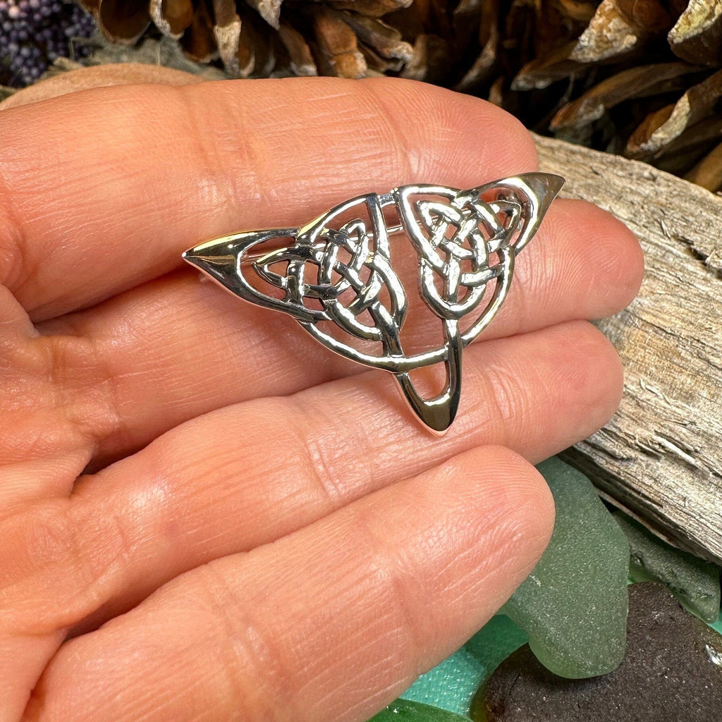 Sigyn Celtic Knot Brooch in Sterling Silver