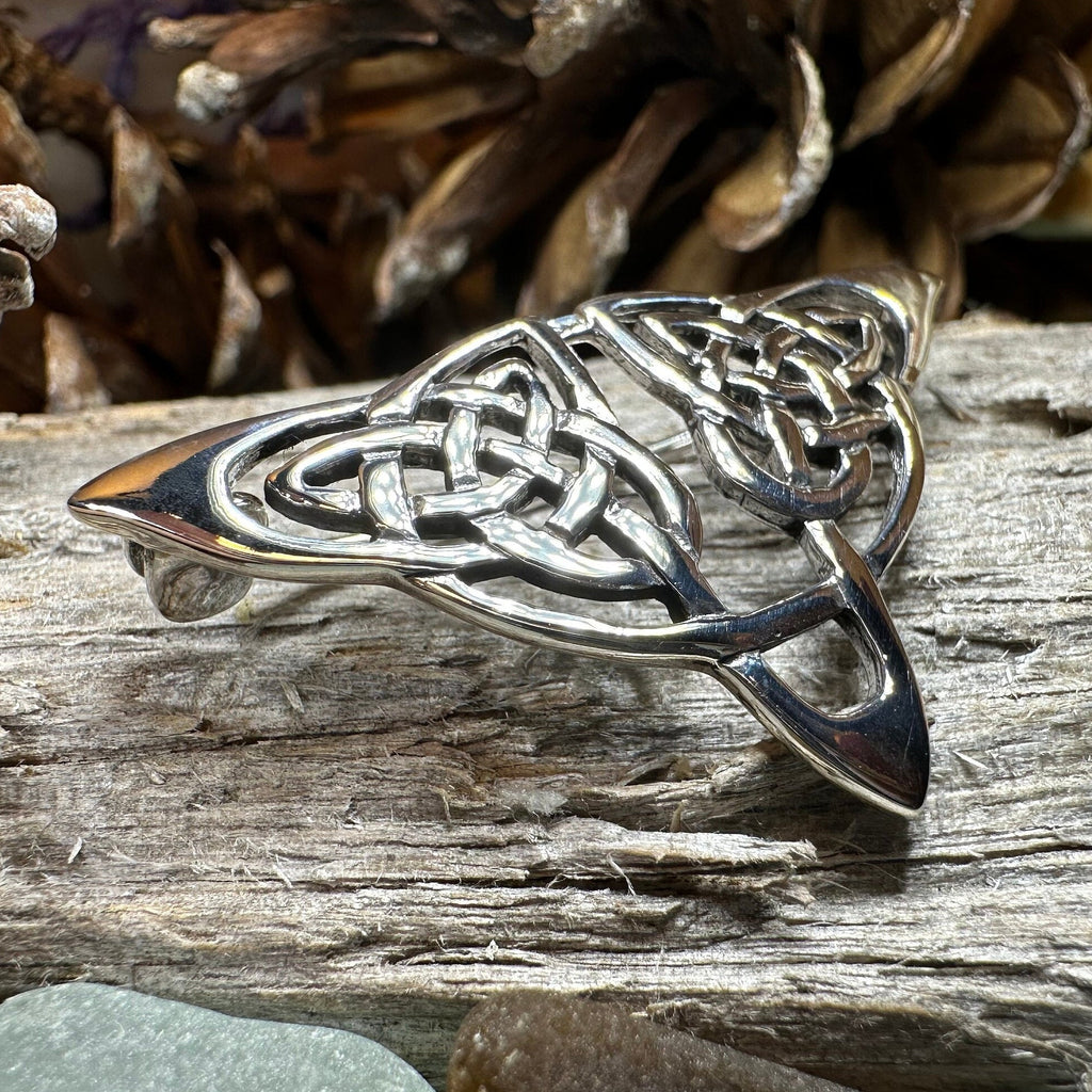 Sigyn Celtic Knot Brooch in Sterling Silver