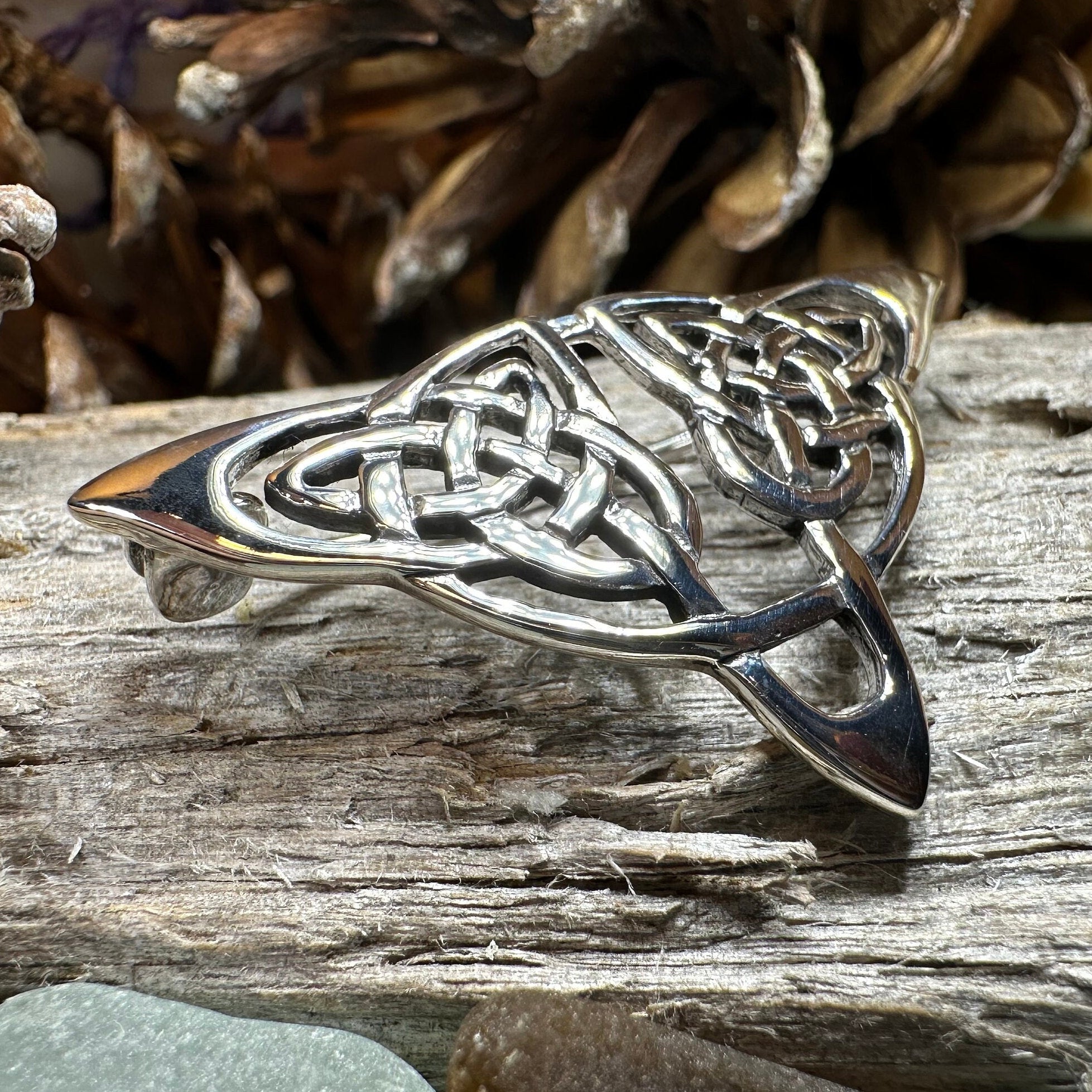 Sigyn Celtic Knot Brooch in Sterling Silver
