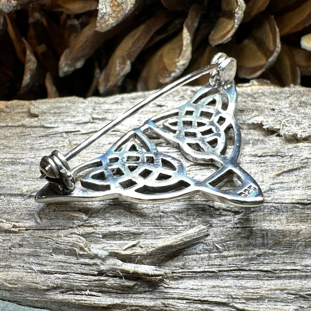 Sigyn Celtic Knot Brooch in Sterling Silver