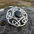 Clare Glen Celtic Knot Brooch in Sterling Silver