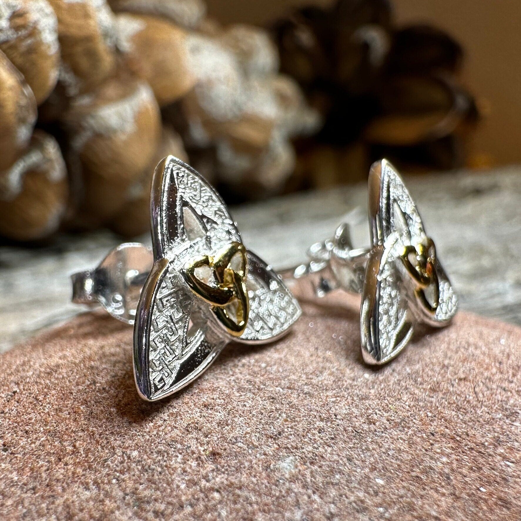 Elegance Trinity Knot Earrings